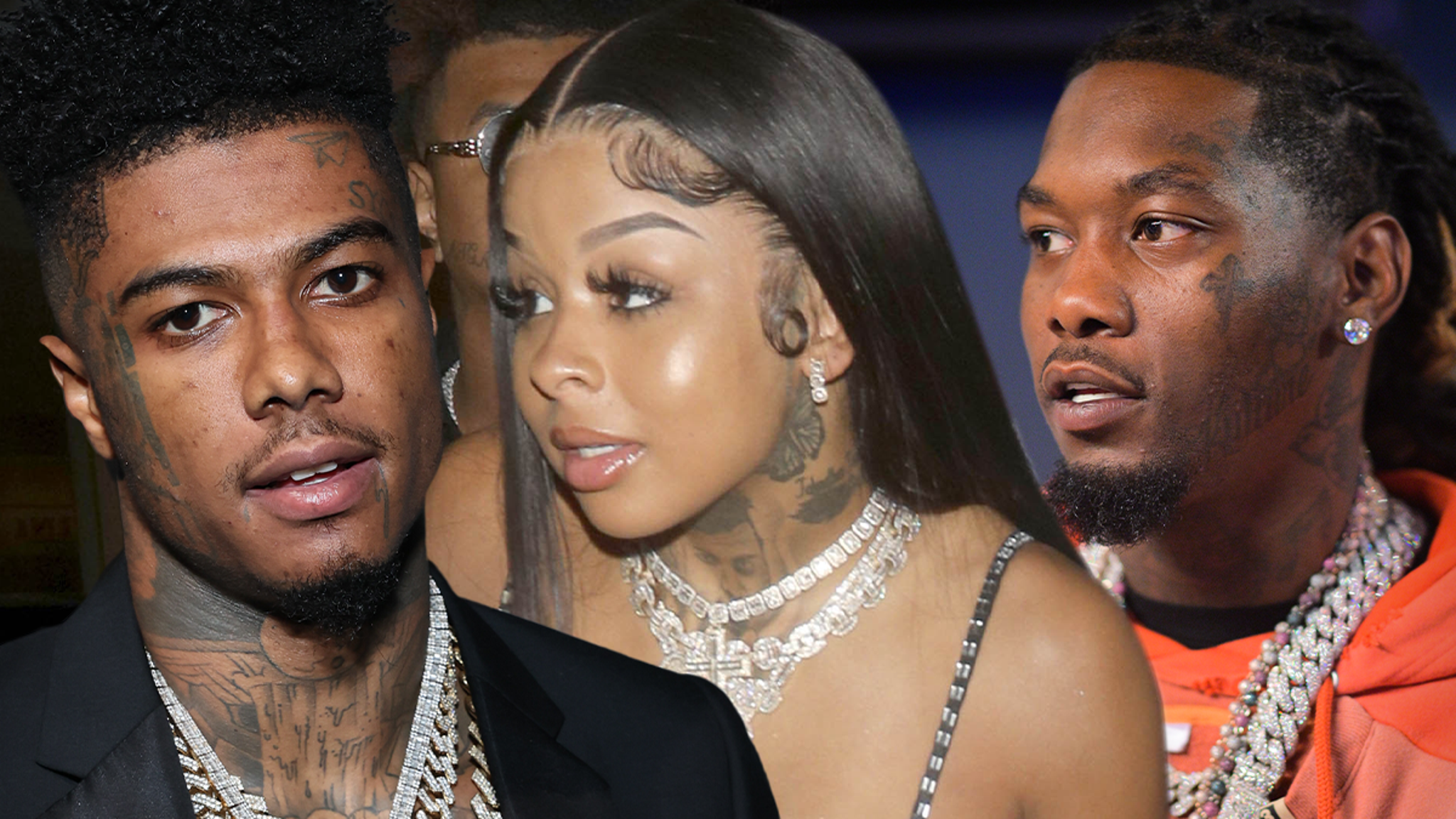 Featured image for Offset Refutes Blueface's Claim of Sleeping with Chrisean Rock