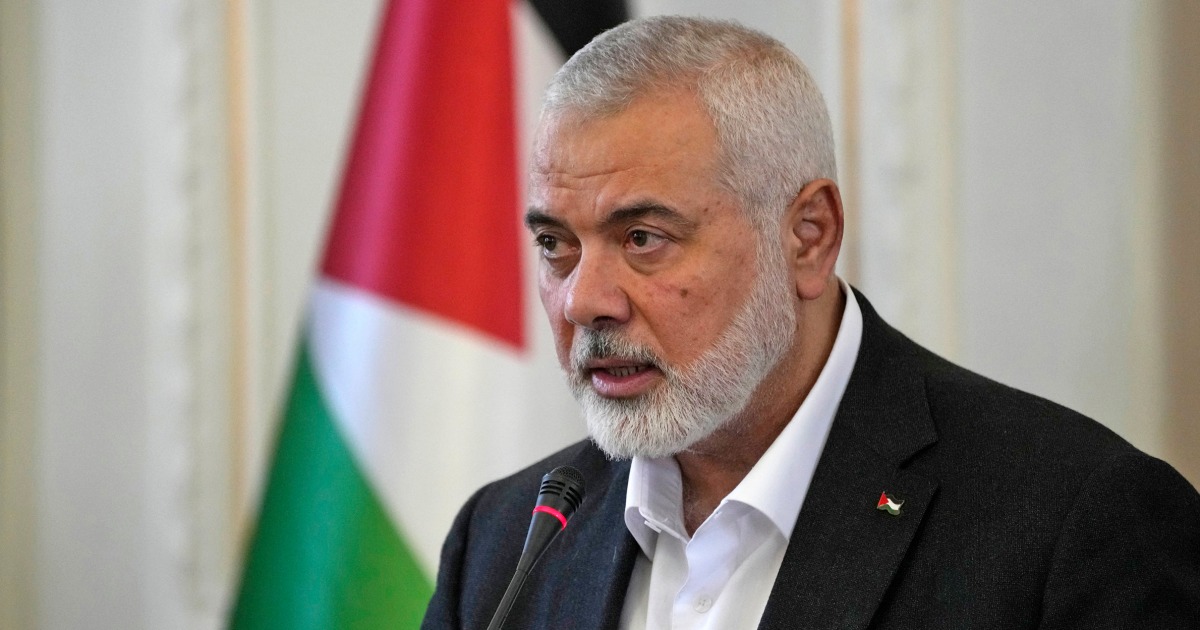 "Hamas Leader Ismail Haniyeh Mourns Loss of Three Sons in Israeli Airstrike"