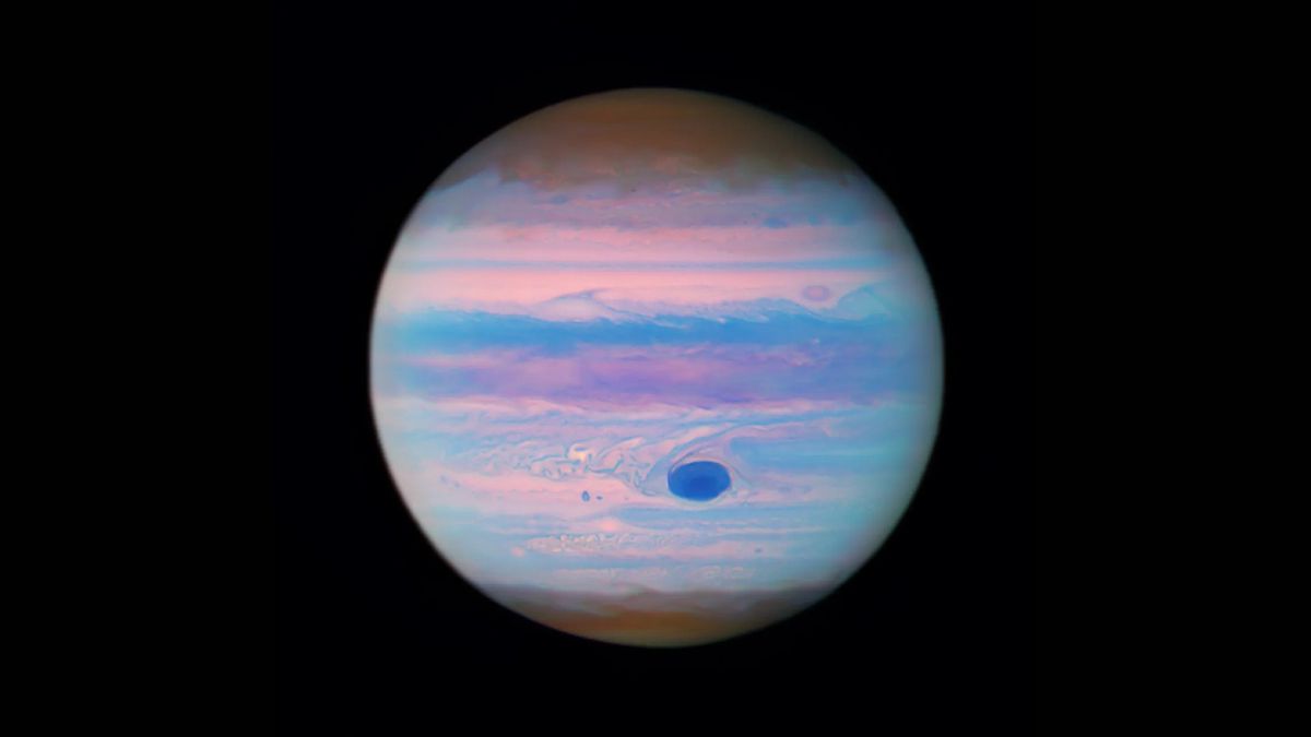 Featured image for "Jupiter's Colorful Transformation: From Red Spot to Blue Cotton Candy"