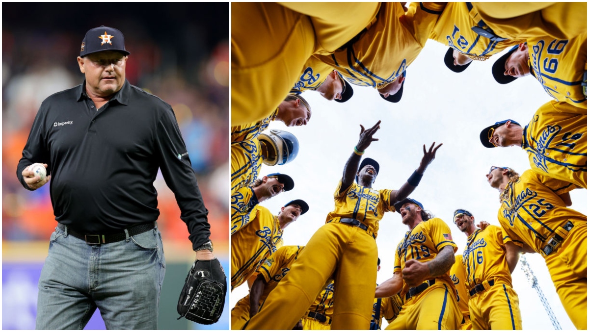 Featured image for "Roger Clemens and Roy Oswalt Join Savannah Bananas Lineup in Houston Debut"