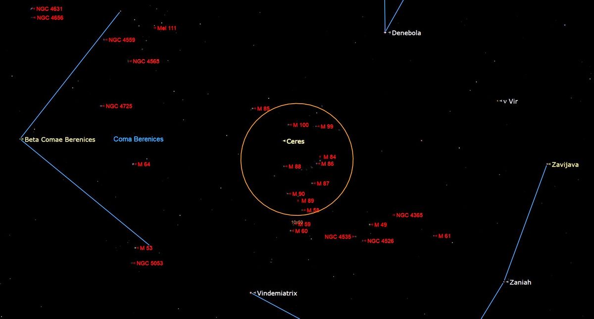 Catch a glimpse of dwarf planet Ceres during tonight's new moon