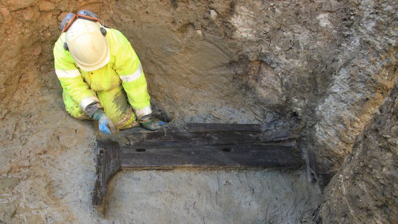 Featured image for "Unearthing a Rare Roman Funerary Bed in Central London"