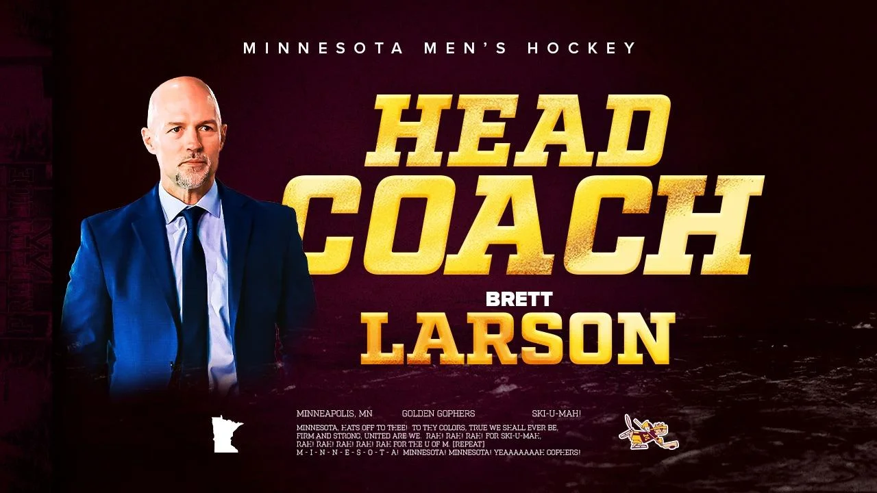 Larson Takes Reins as Minnesota Gophers Hockey Head Coach