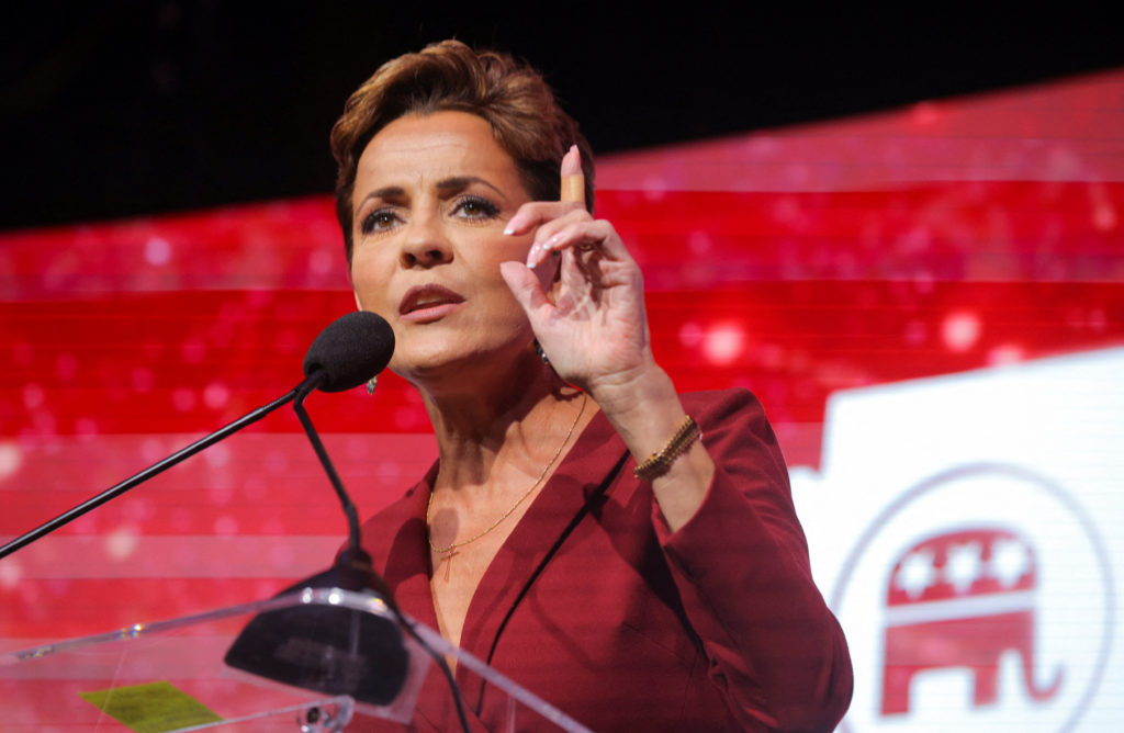 Featured image for "Arizona GOP Chairman Resigns Over Leaked Job Offer to Kari Lake"