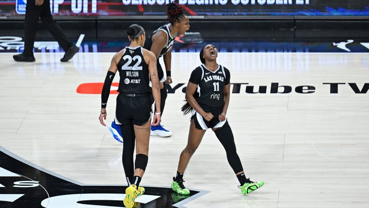 Featured image for Las Vegas Aces secure Game 1 victory over Phoenix Mercury in WNBA Finals