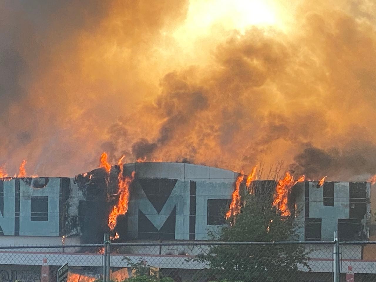 Featured image for Massive Fire Engulfs Former Kmart Building in Northeast Portland