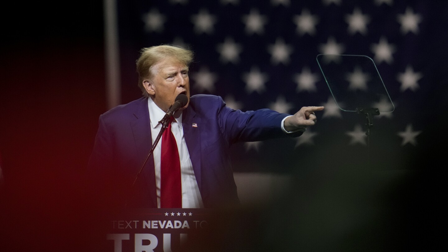Trump Criticizes Treatment of Nevada Fake Electors at Reno Rally