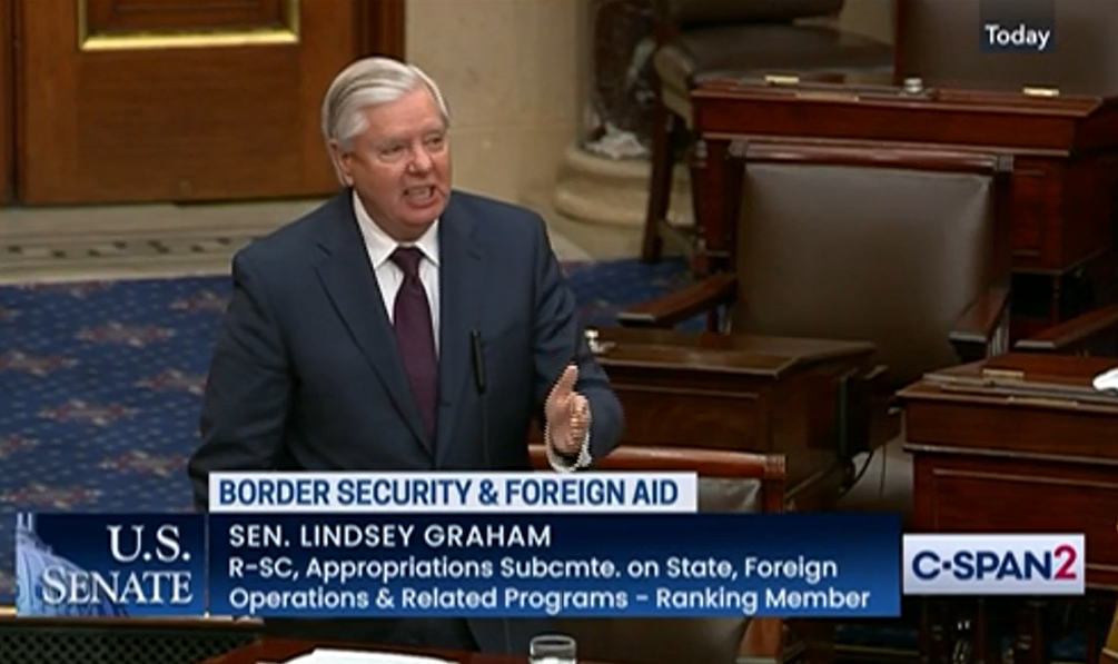 Featured image for Senate Showdown: Sinema and Graham Clash Over Border Bill Debate