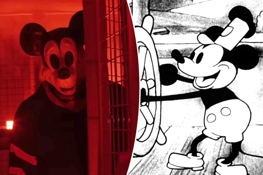Featured image for "Mickey Mouse Turns Slasher in New Horror Trailer as 'Steamboat Willie' Hits Public Domain"