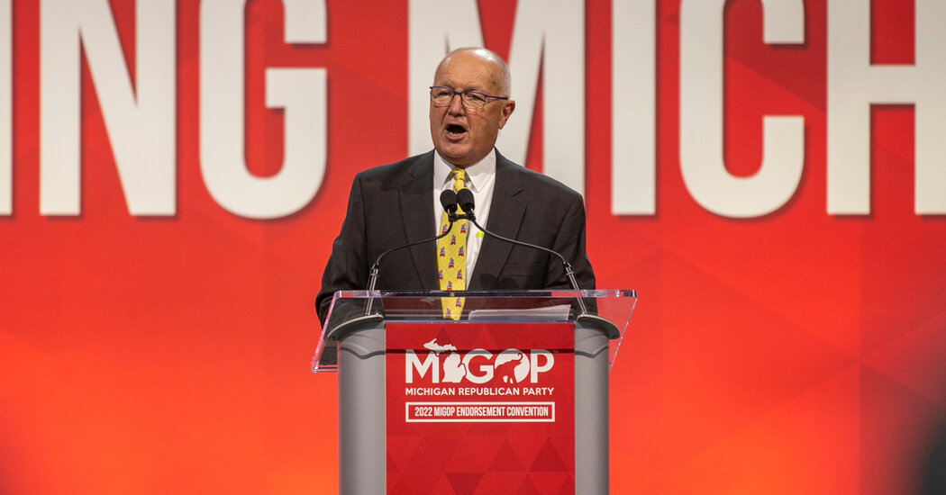 Featured image for "RNC Confirms Pete Hoekstra as Michigan GOP Chair Amid Party Chaos"