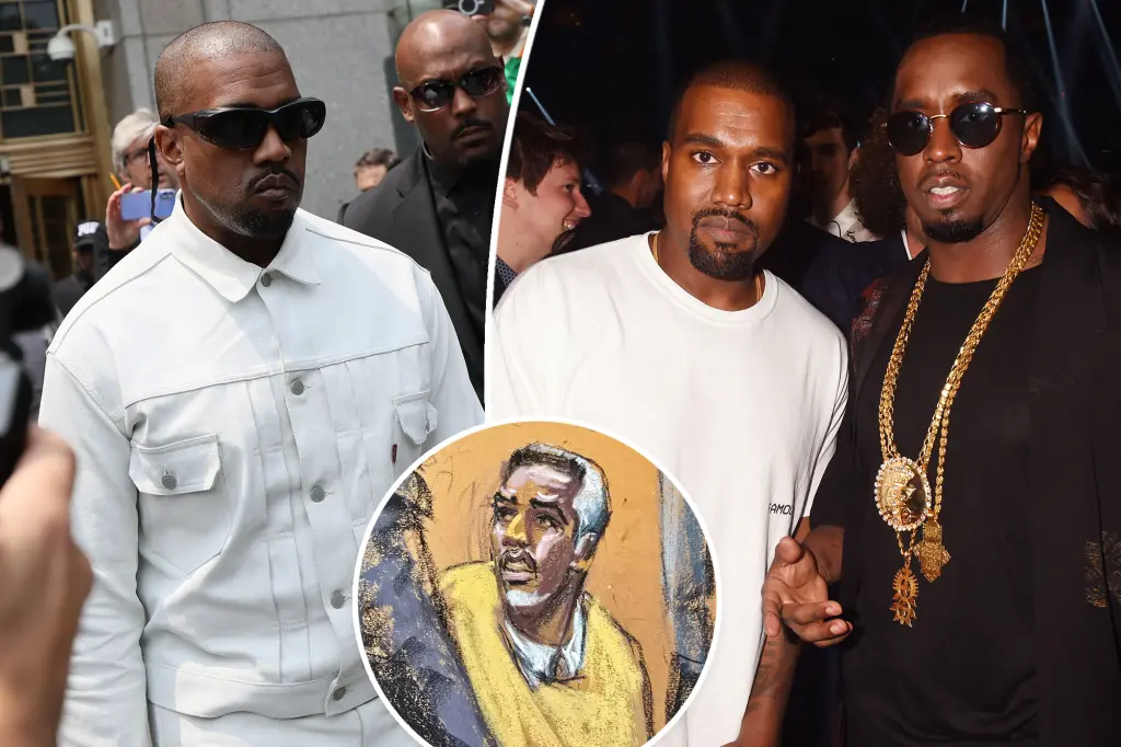 Kanye West Makes Surprise Courthouse Appearance Supporting Diddy