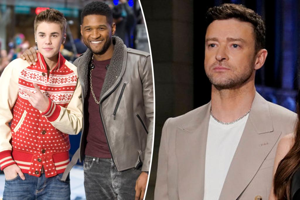 "Usher's Bidding War with Justin Timberlake Over Justin Bieber"