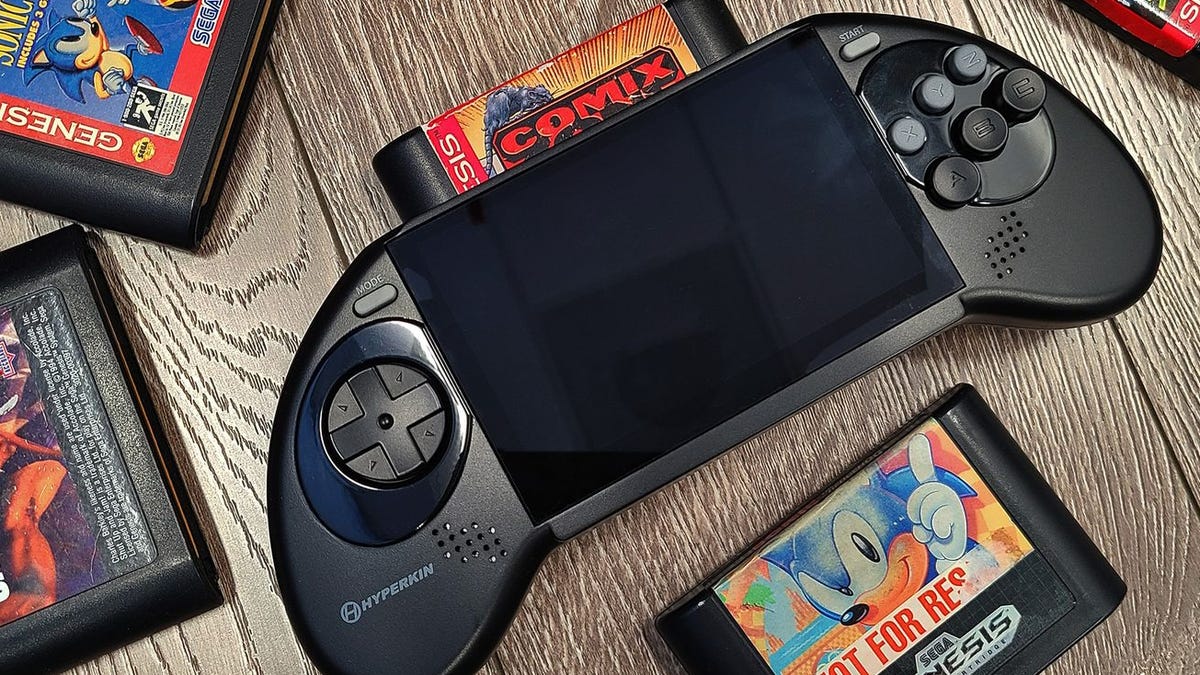Featured image for "Hyperkin Unveils Handheld Sega Genesis/Mega Drive for Original Cartridges"