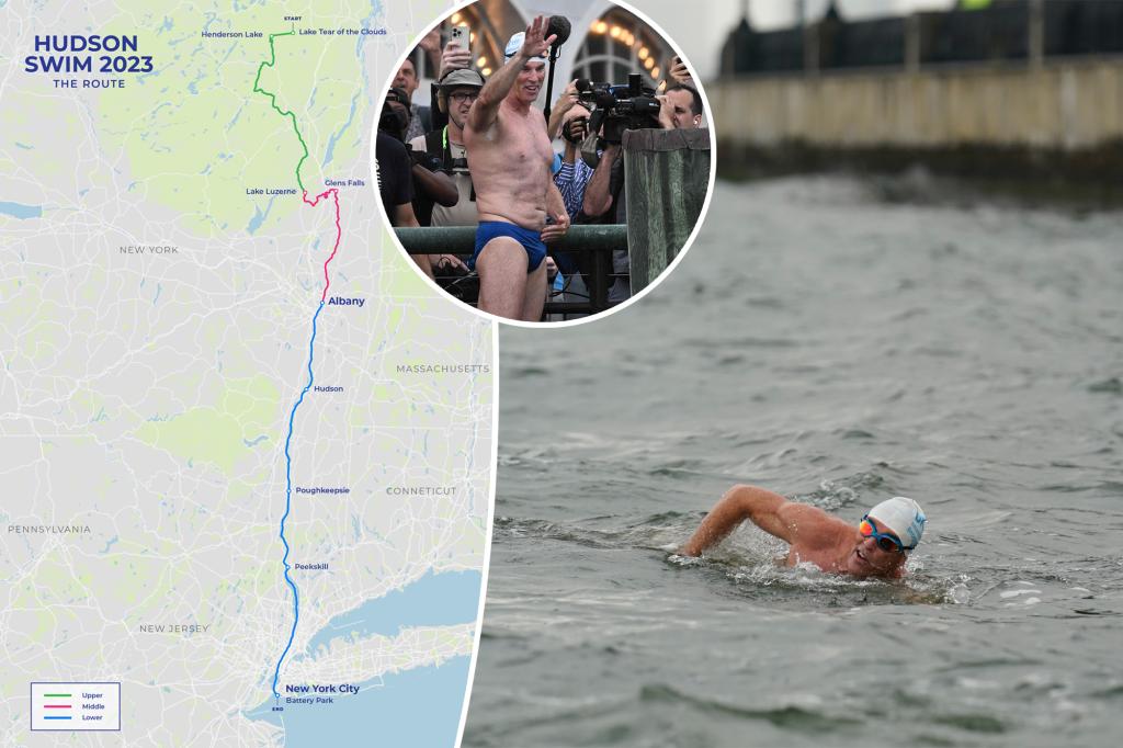 Featured image for Athlete's Historic 315-Mile Swim Conquers Hudson River