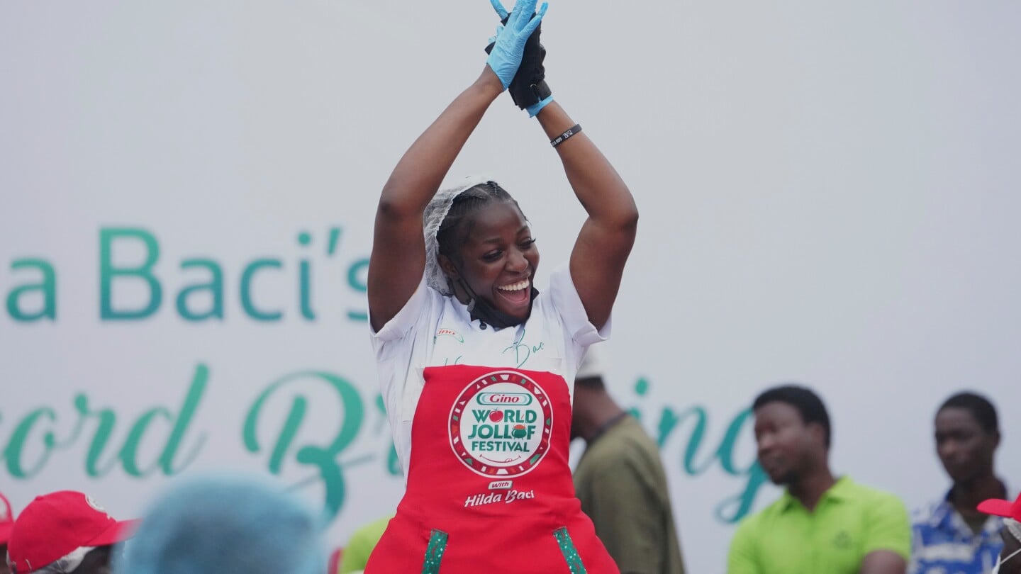 Featured image for Hilda Baci Sets World Record with Massive Jollof Rice Dish