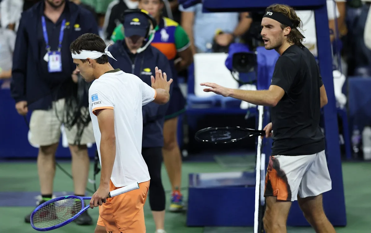 Featured image for Tsitsipas's US Open Controversies and On-Court Outbursts