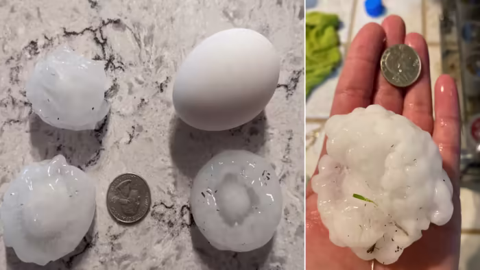 Severe Storms Bring Destructive Hail to Texas
