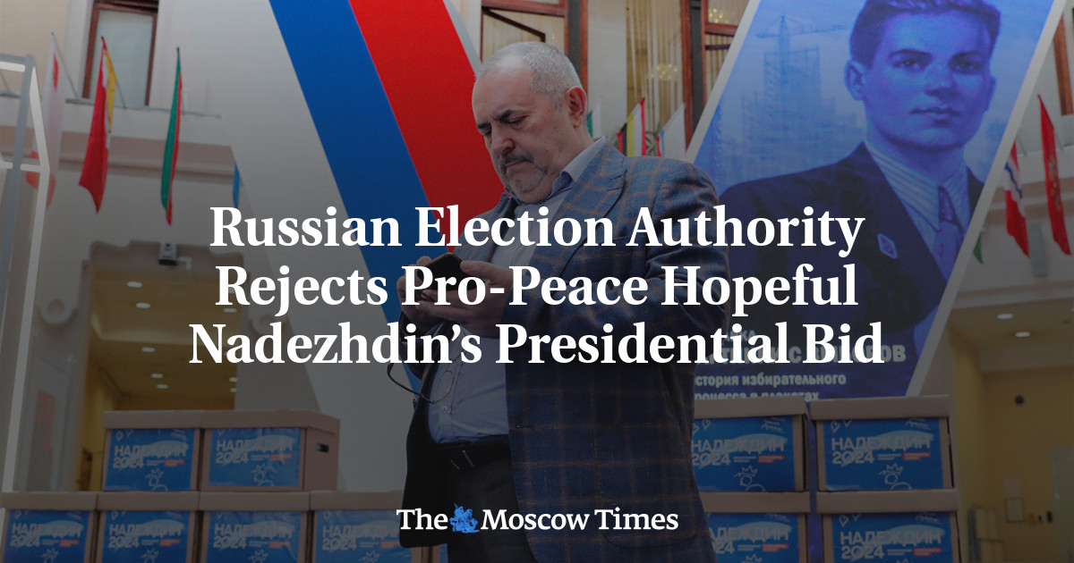 Featured image for "Russian Election Authority Blocks Antiwar Candidate Nadezhdin's Presidential Challenge"
