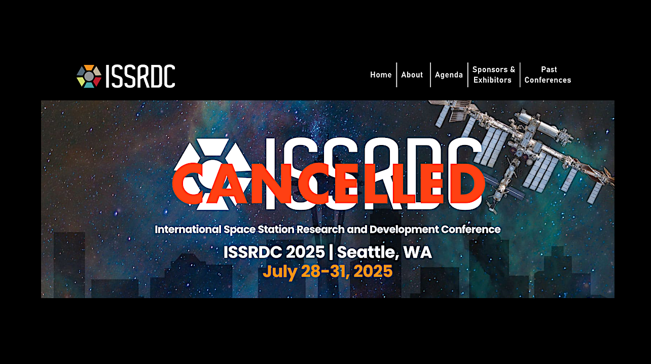 ISS Research Conference Canceled