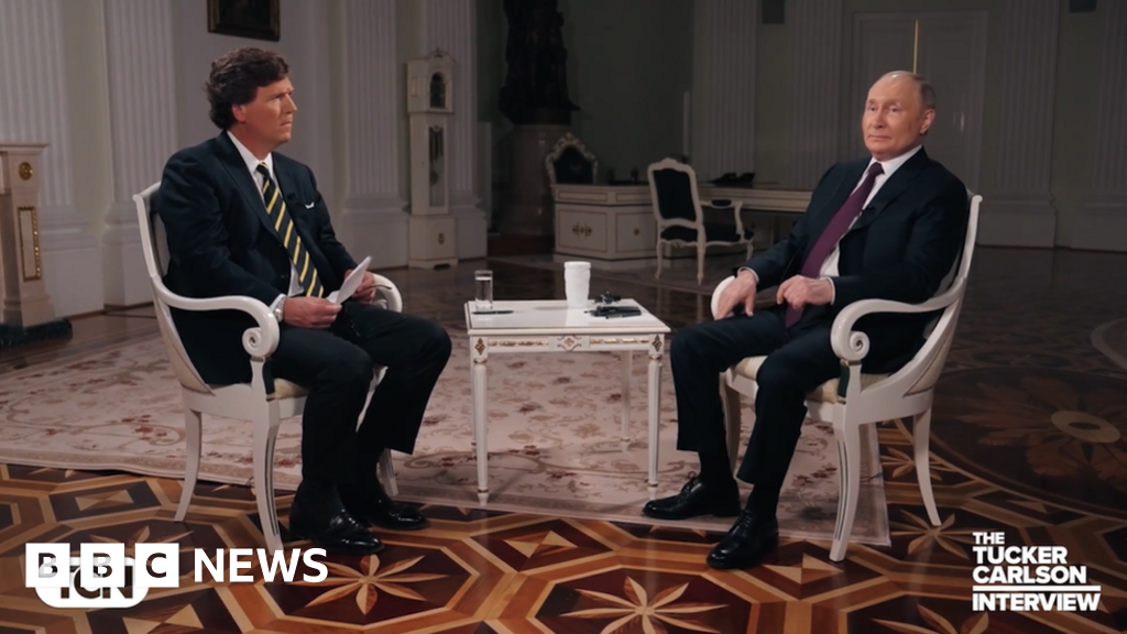 "Putin's Praise: Tucker Carlson's Exclusive Interview with Russian President"