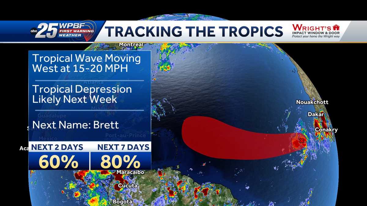 Featured image for Tropical disturbance in Atlantic has high chance of development.