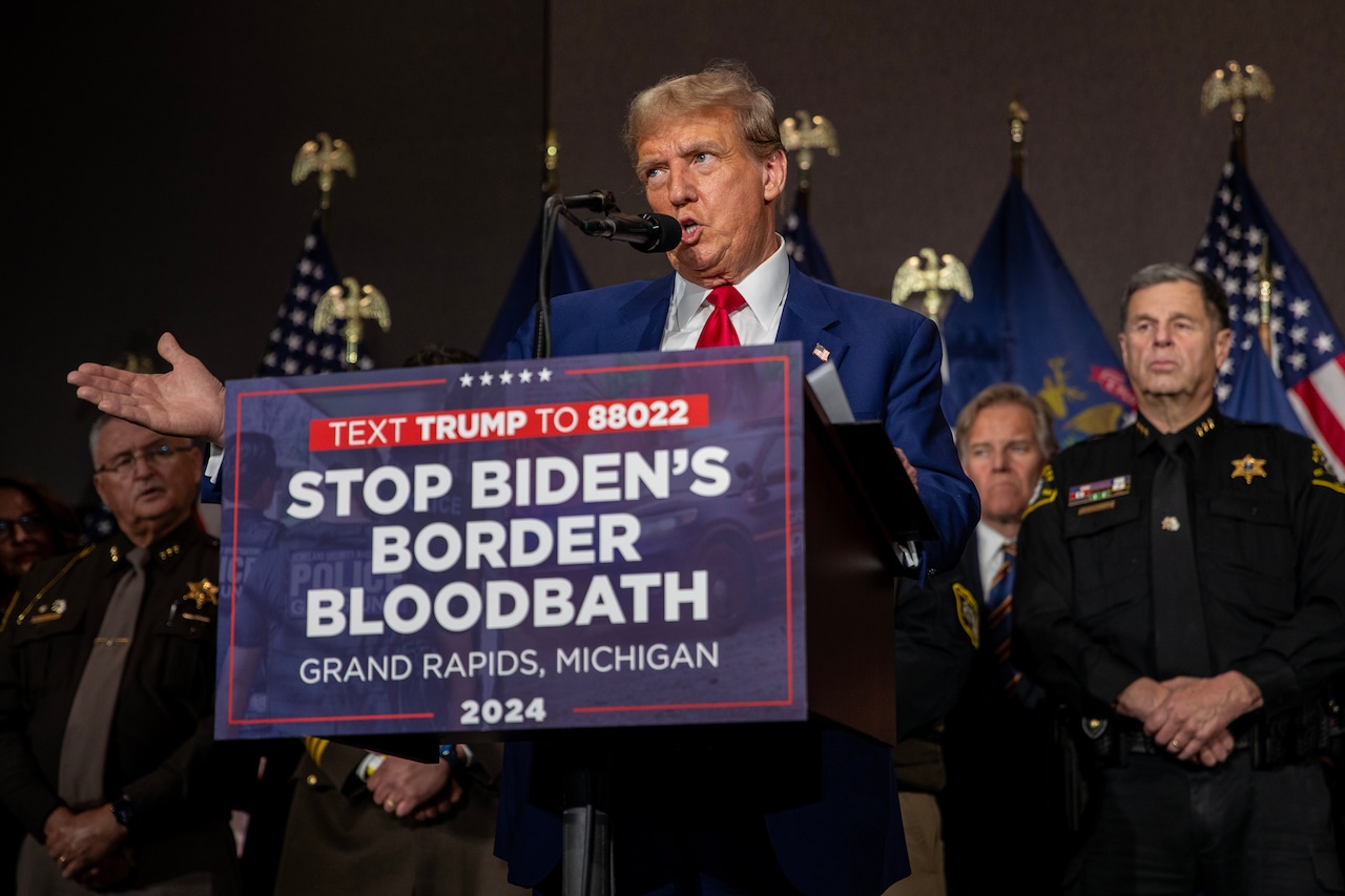 Featured image for "Trump's Grand Rapids Speech: Impact on Immigration, Electric Vehicles, and Dehumanizing Rhetoric"