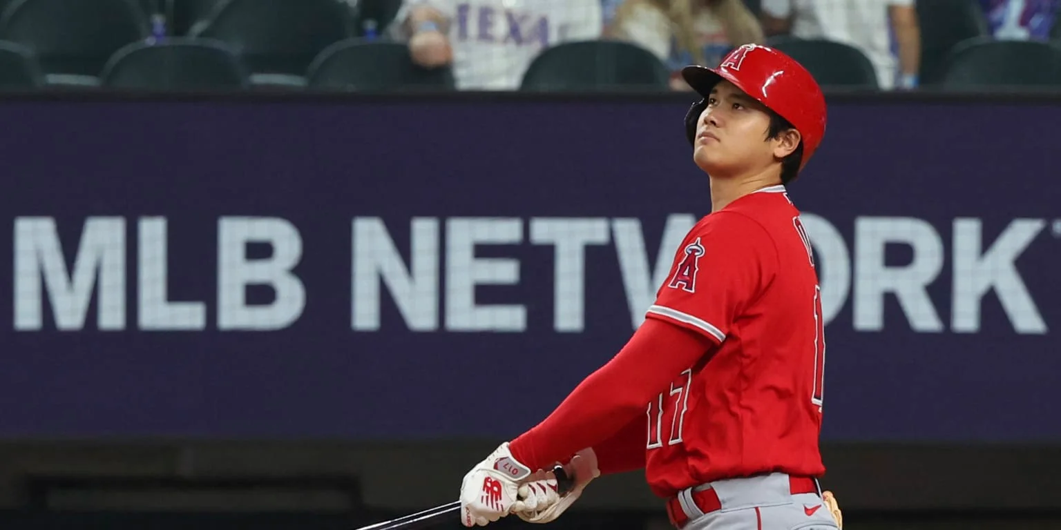 Ohtani's historic opposite field homer leads Angels to victory over Rangers.