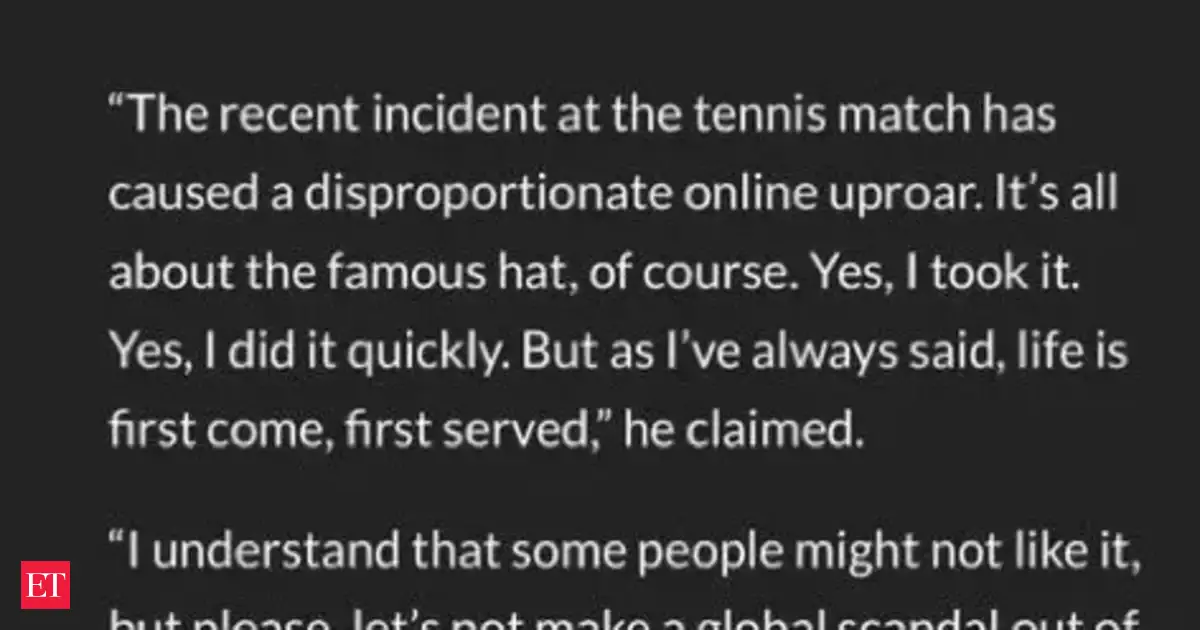 Featured image for Polish CEO Piotr Szczerek Faces Backlash Over US Open Hat Snatching Incident