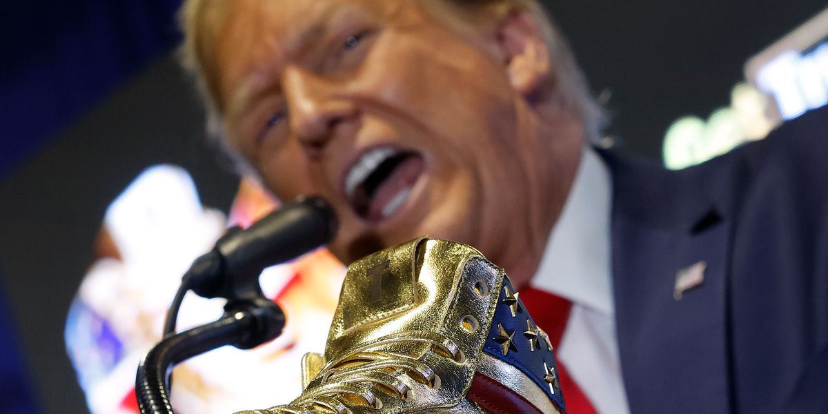 Featured image for "Parkland Survivor's Epic Trolling of Trump's Sold-Out $399 Sneakers"