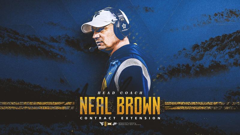 Featured image for "West Virginia University Extends Neal Brown's Contract Through 2027 Season"