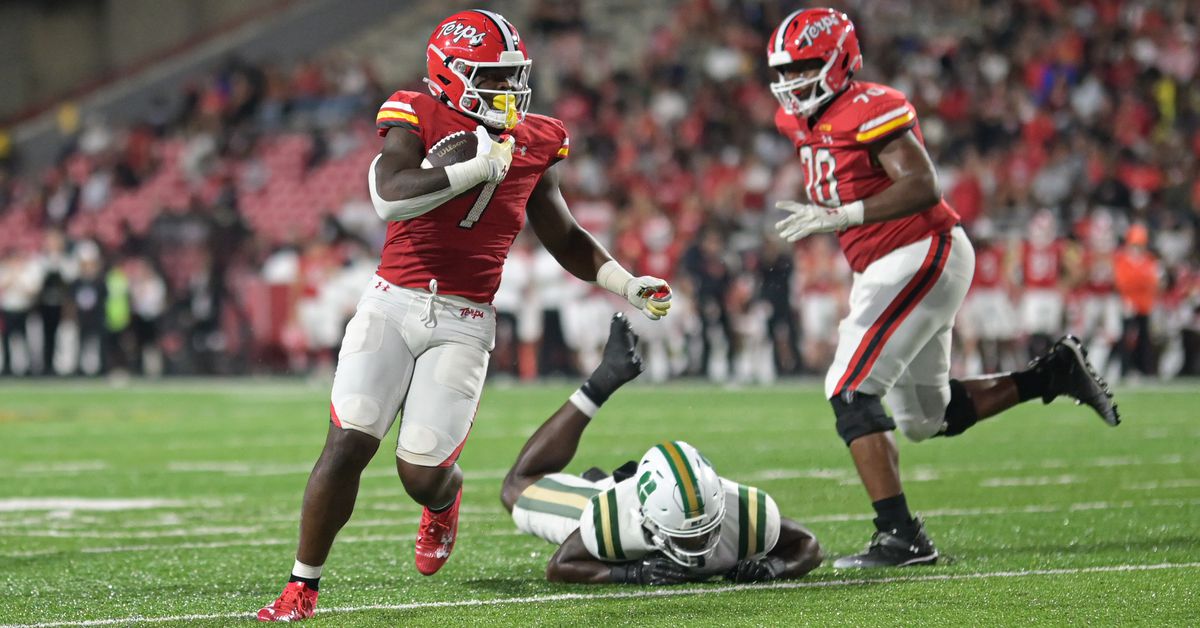 Featured image for Maryland Football Overcomes Early Struggles to Secure 38-20 Victory against Charlotte