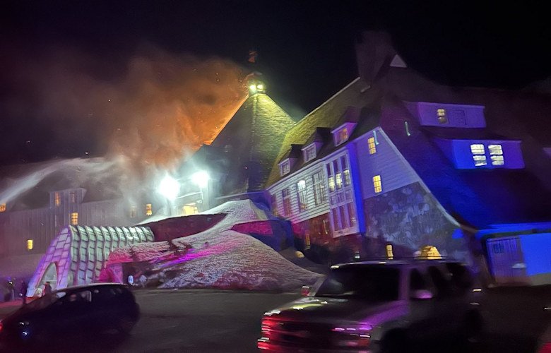 Featured image for Historic Timberline Lodge on Mt. Hood Engulfed in Three-Alarm Fire