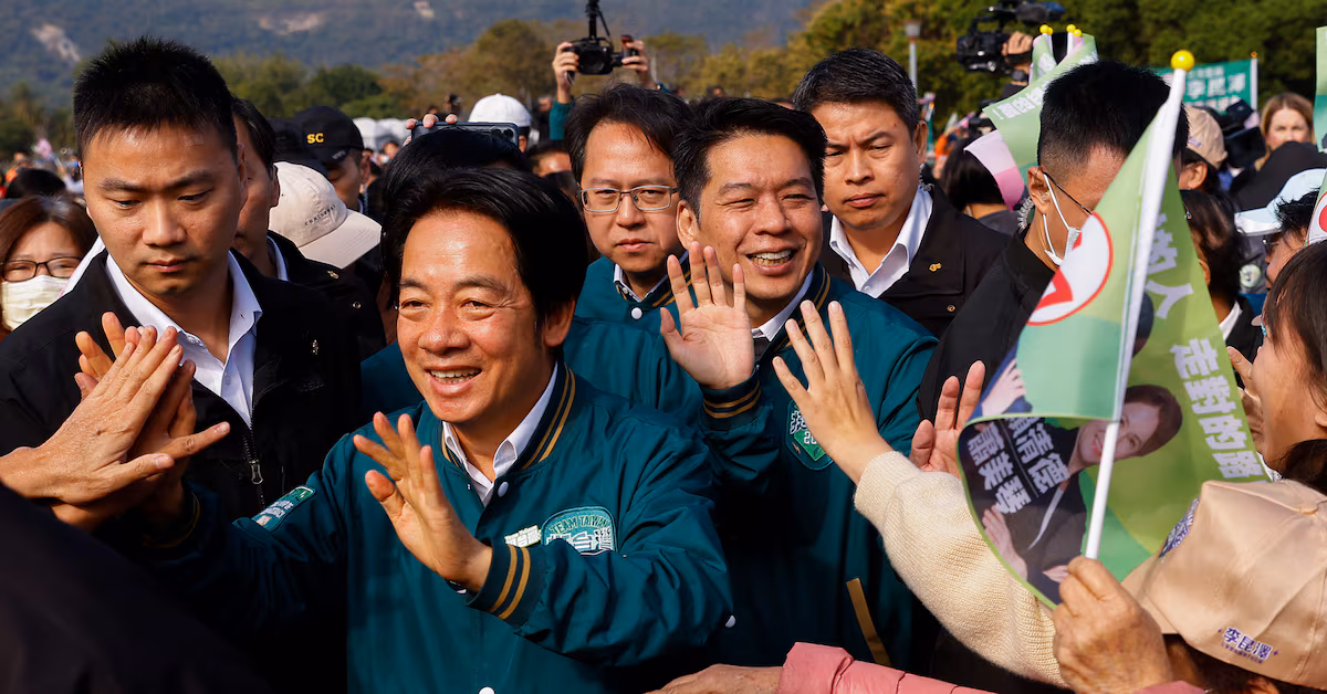 Featured image for "China Intensifies Rhetoric Against Taiwan's Presidential Frontrunner Amid Election Tensions"