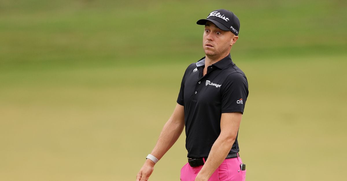 Featured image for Justin Thomas' Humiliating Performance at U.S. Open 2023.