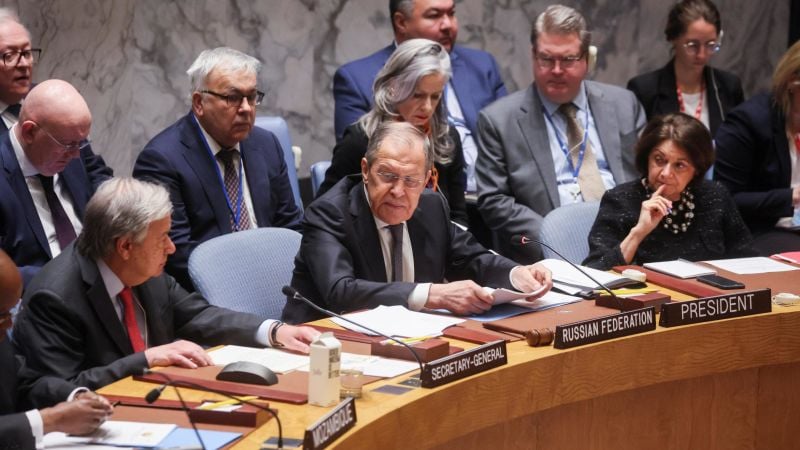 Lavrov's UN Meeting on Peace Draws Criticism from Western Diplomats.