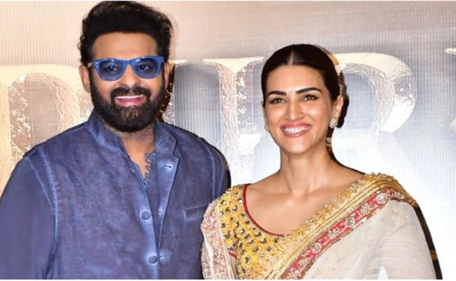 Kriti Sanon and Prabhas steal the show at Adipurush trailer launch.