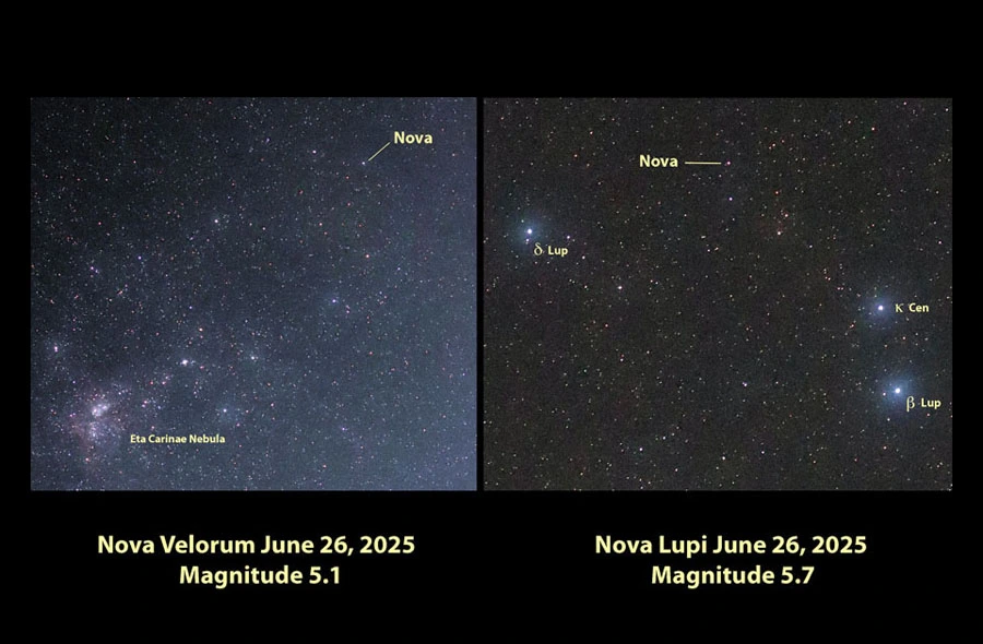 Featured image for Rare Cosmic Event: Dual Novae Illuminate the Night Sky