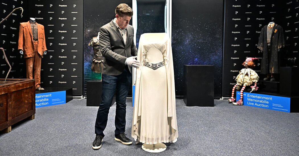 Featured image for Original Princess Leia Dress from 'Star Wars' Expected to Fetch $2 Million at Auction.