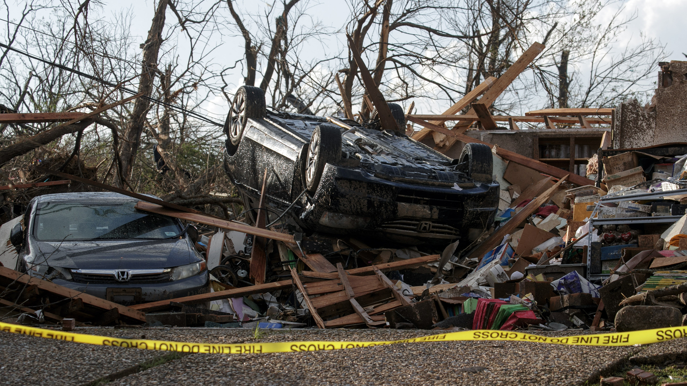 Deadly Tornadoes Ravage South and Midwest States.