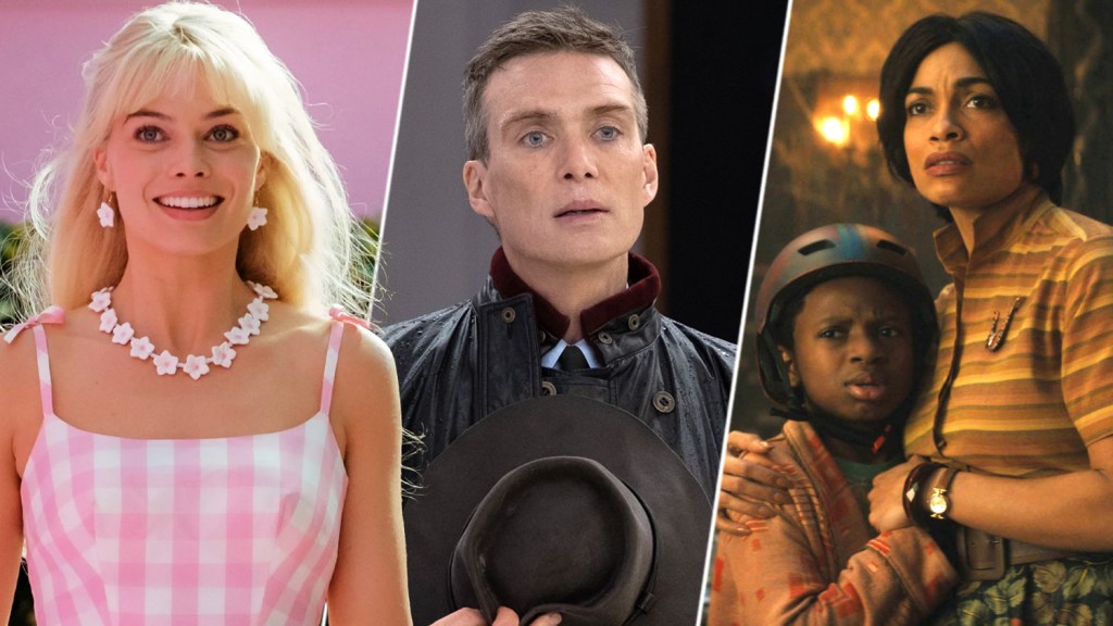 Featured image for Box Office Update: 'Barbie' Dominates Second Weekend with $90M-$94M, 'Oppenheimer' Surprises with $46M, 'Haunted Mansion' Set for $25M Opening