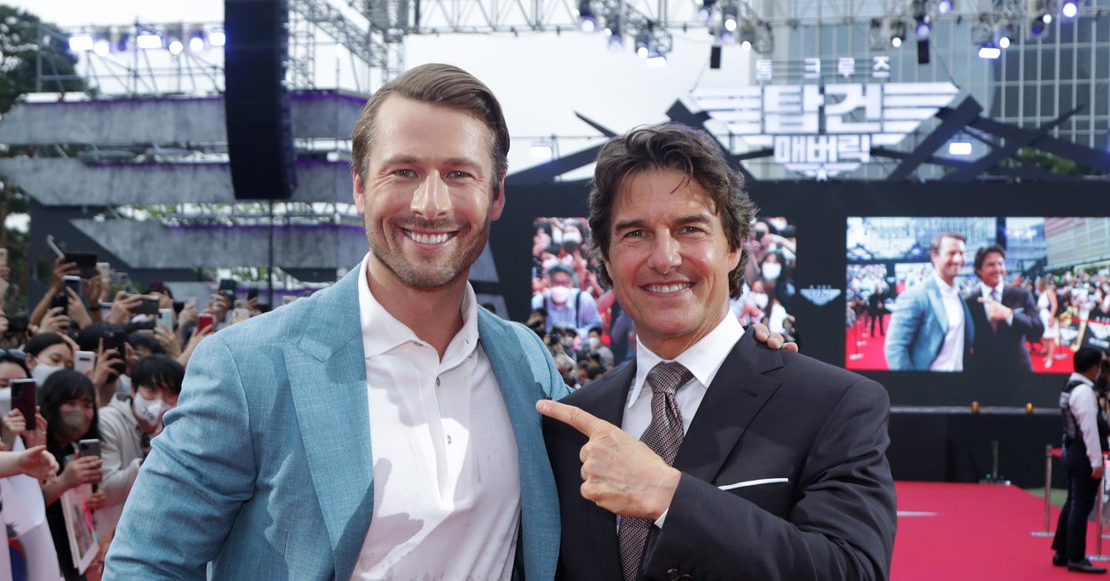 Featured image for Glen Powell Shares Wild Tom Cruise Prank and Six-Hour Film School Experience