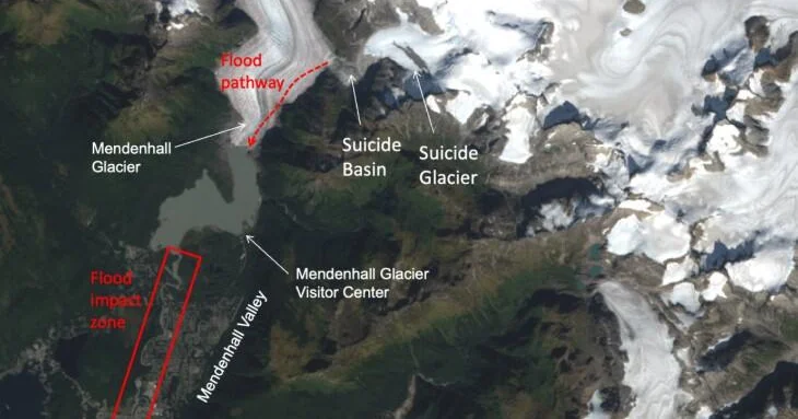 Featured image for Alaska Declares Disaster as Glacial Flooding Threatens Juneau