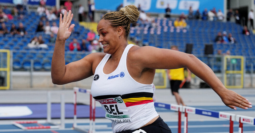 Featured image for Shot-putter saves Belgium from disqualification by running hurdles.