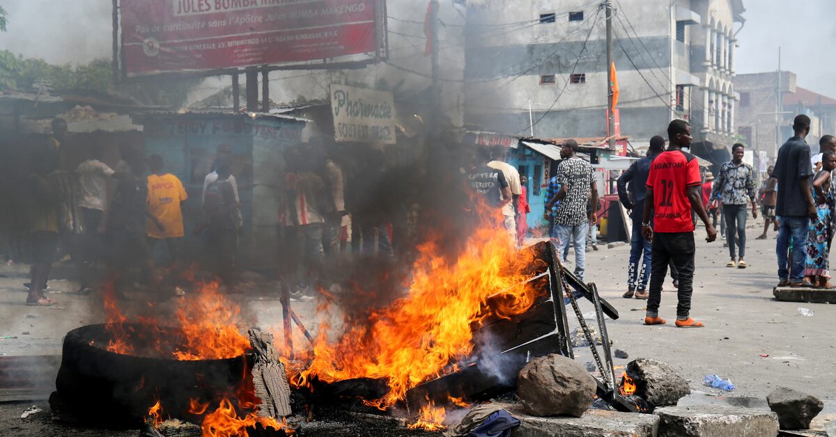 Violent clashes erupt in Kinshasa as Congo security forces clash with anti-government protesters.