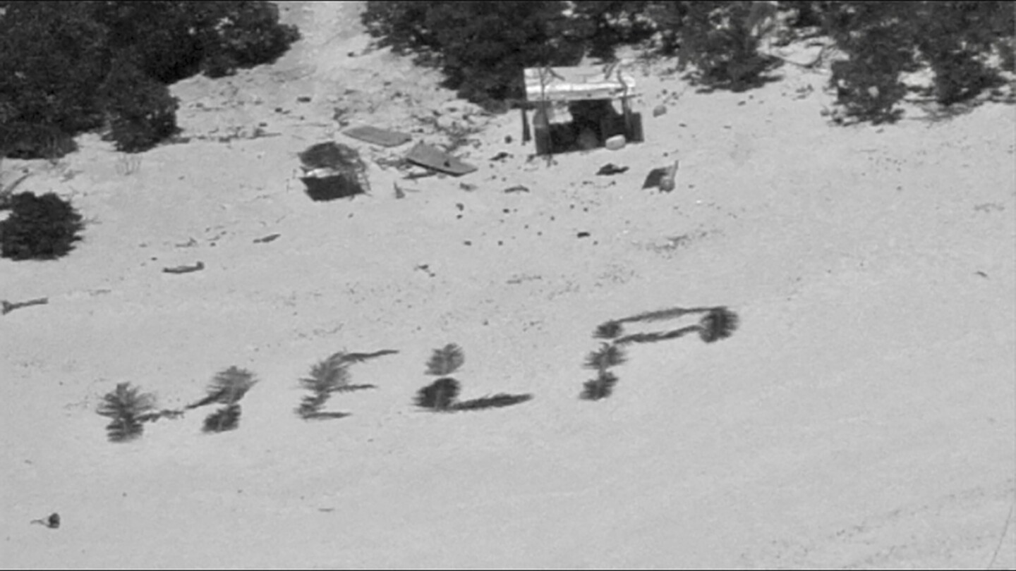 Featured image for "Remote Pacific Castaways Rescued After Spelling 'HELP' on Deserted Island"