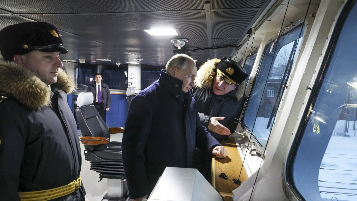 "Putin's Visit: Commissioning of New Russian Nuclear Submarines at Shipyard"