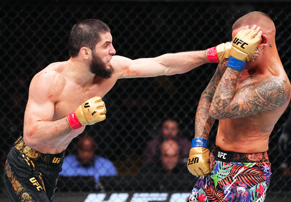 Islam Makhachev Submits Dustin Poirier to Retain UFC Title at UFC 302