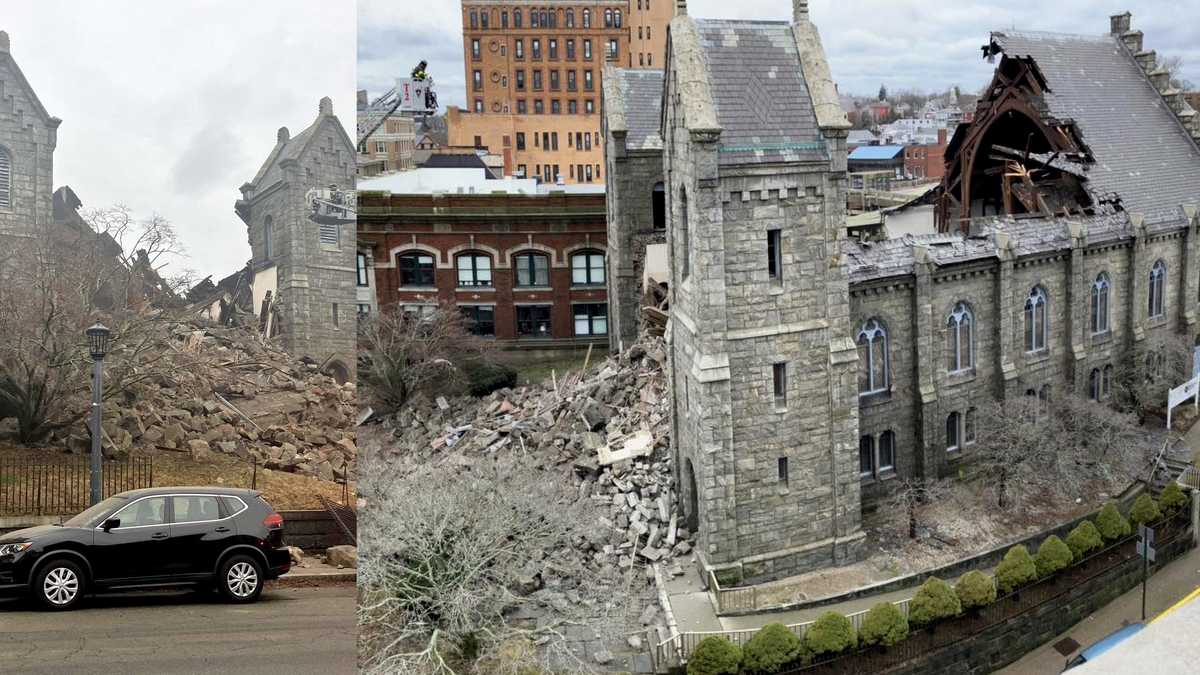 Featured image for Historic New London Church Steeple Collapses