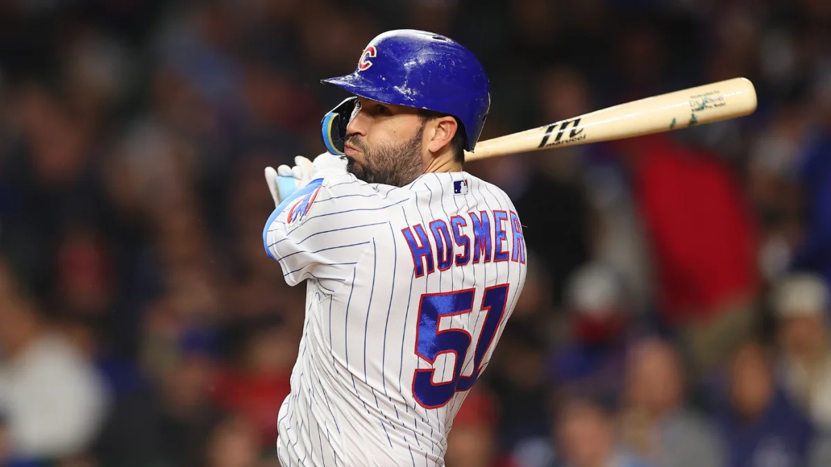 Cubs DFA veteran first baseman Eric Hosmer in Friday roster moves.