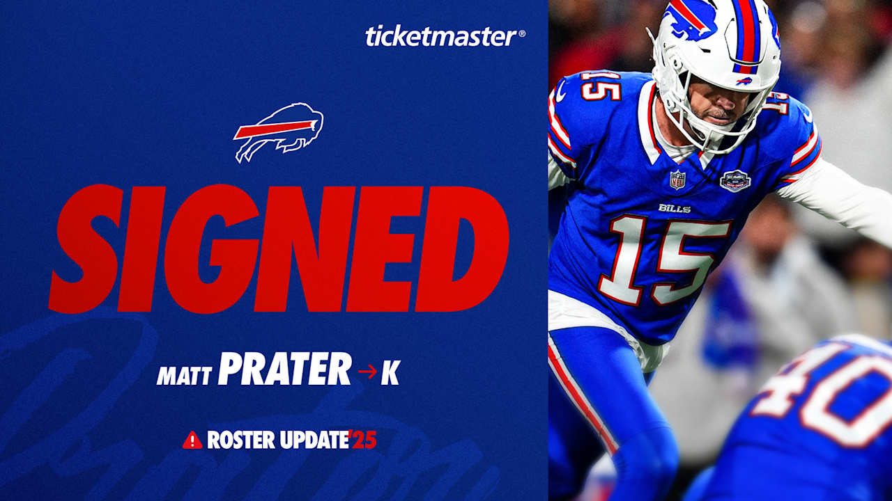 Featured image for Bills Sign K Matt Prater After Game-Winning Kick